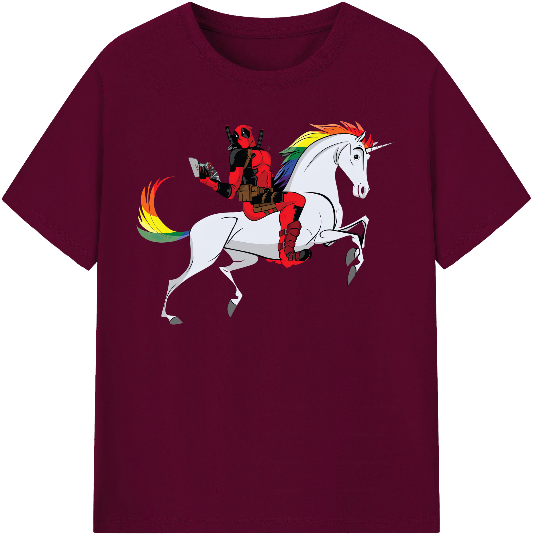 （画像用） Deadpool デッドプール レディースカジュアルプリントTシャツ（綿100％）